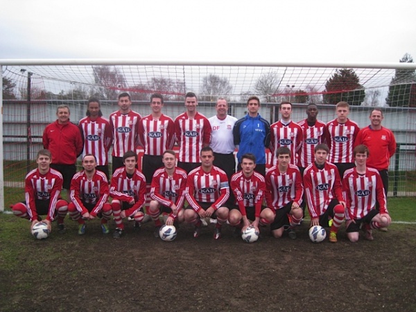 Back Row L-R
Martin Tongs(Coach), Matt Spicer, Adrian Grijincu, Mitch Fear, James Thomson, Dave Fear (Manager) Matt Renouf,James Jennings, Leslie Mwenze, Calum Brockway, Gavin Dobson(Coach)
Front Row L-R
Tom Ashton, Craig Stanley, Elliot Trigell, Alex Sawyer, Ryan Lambert, Jamie Craven, Joe Griggs, Coby Wilson, Kieran Palmer.
missing from photo Alex Dunning, Jamie Mansell
Back Row L-R
Martin Tongs(Coach), Matt Spicer, Adrian Grijincu, Mitch Fear, James Thomson, Dave Fear (Manager) Matt Renouf,James Jennings, Leslie Mwenze, Calum Brockway, Gavin Dobson(Coach)
Front Row L-R
Tom Ashton, Craig Stanley, Elliot Trigell, Alex Sawyer, Ryan Lambert, Jamie Craven, Joe Griggs, Coby Wilson, Kieran Palmer.
missing from photo Alex Dunning, Jamie Mansell