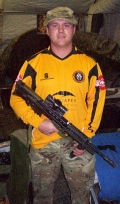 Frontline fan on Olympic duty