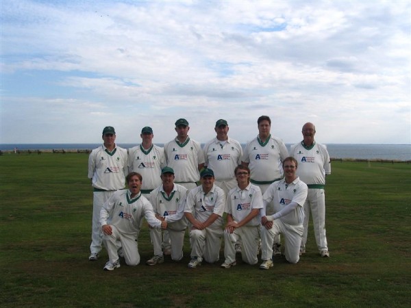 Top Row (Left to Right): Andrew Thompson, Rob Plested, Matthew Cluer, Steven Chapman (c), Daniel Nelis, Jim Linacre (snr).
Bottom Row (Left to Right): David Bush (wk), John Simpson, Trevor Thompson, Robert Thorpe, James Linacre (Jnr)

Players missing from Photo: Edward Barlow & Nigel Kingham
