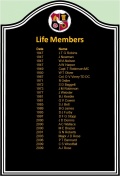 Life Members Club Honours - Life Members