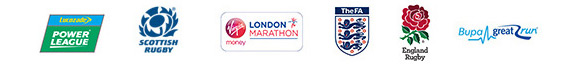 Lucozade Power League / Scottish Rugby / Virgin Money London Marathon / The FA / England Rugby / Bupa Great Run