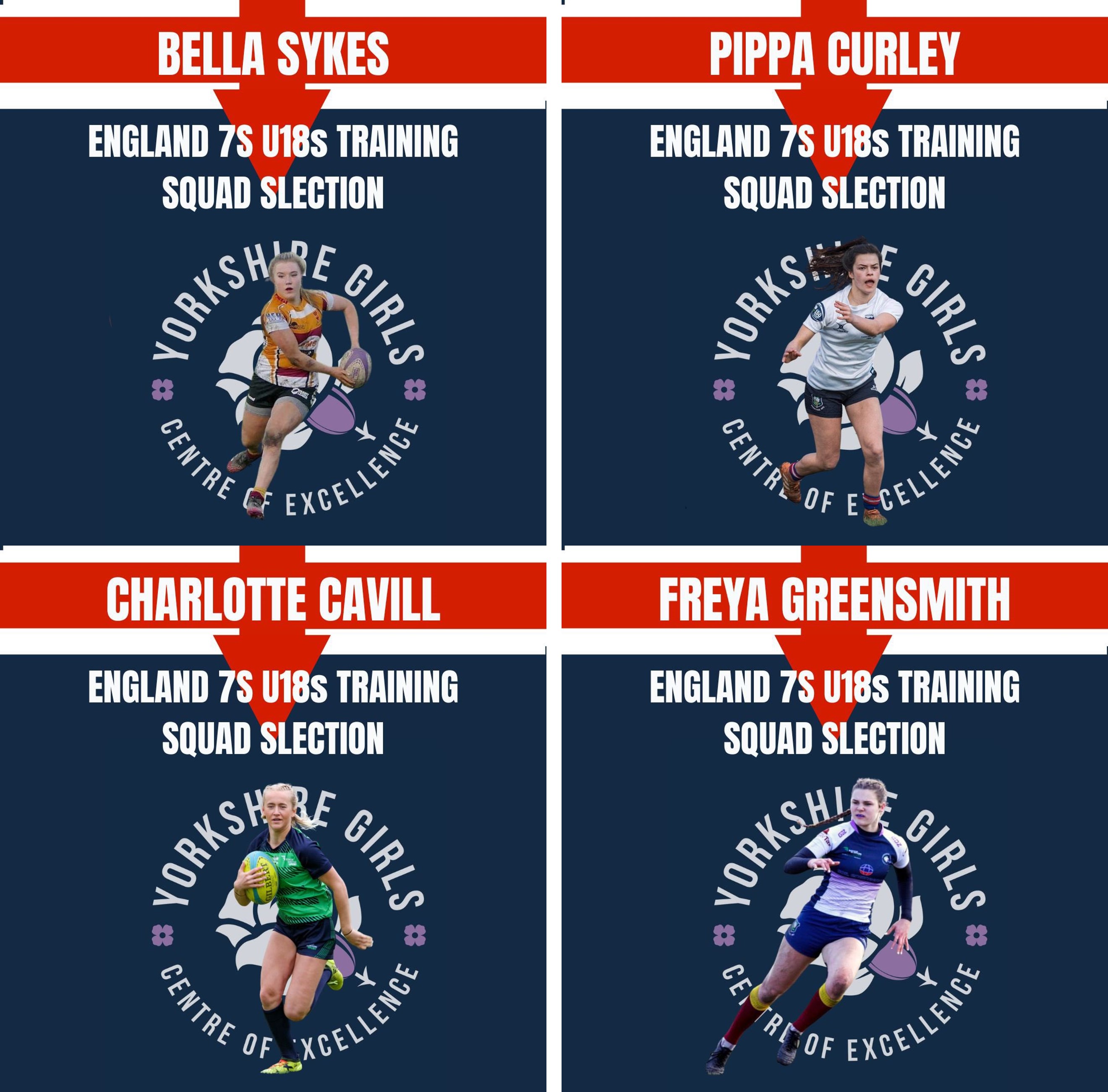 Yorkshire RFU News Yorkshire U18 Girls in England 7s squad