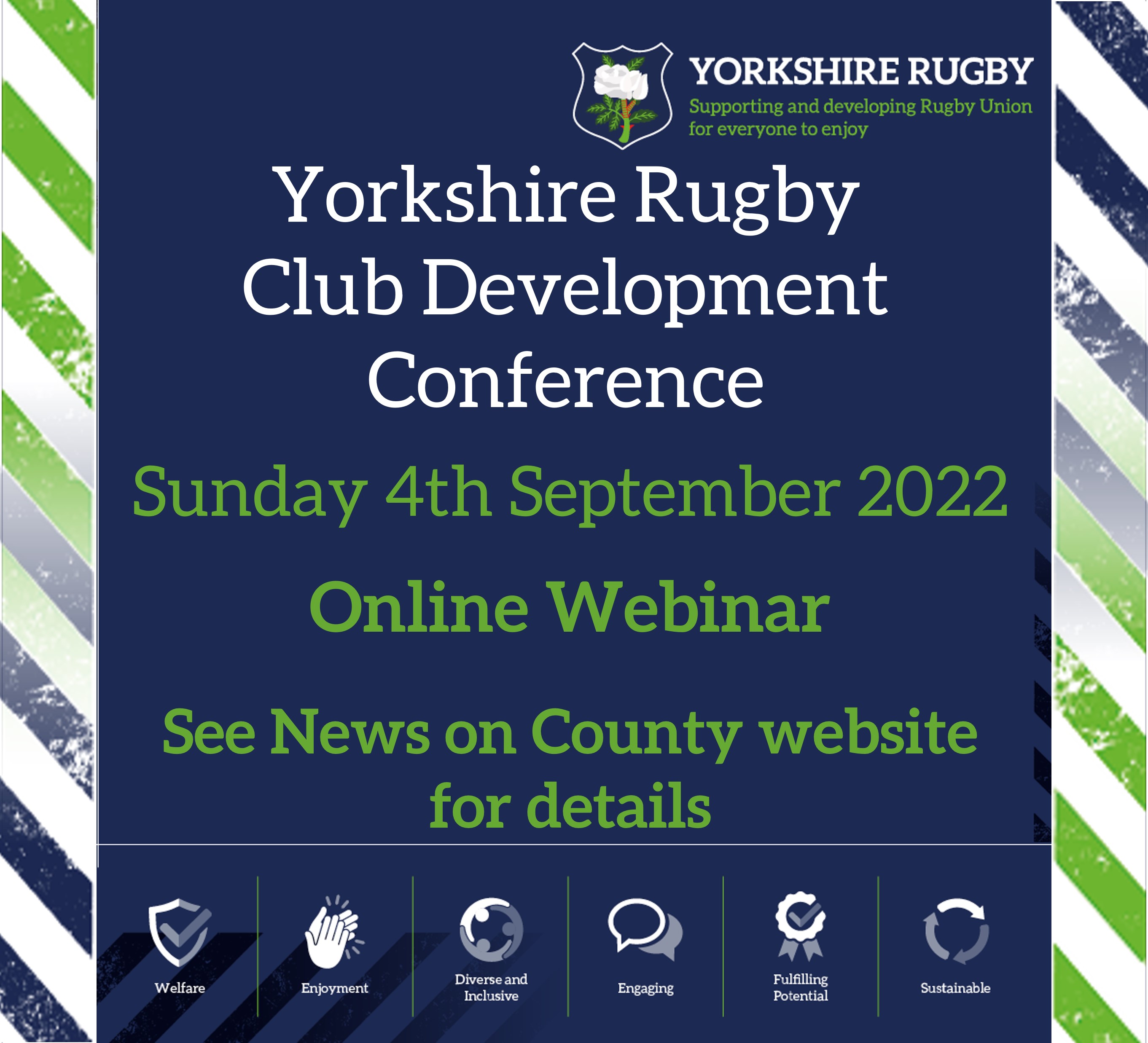 Yorkshire RFU News Yorkshire Club Conference change of event