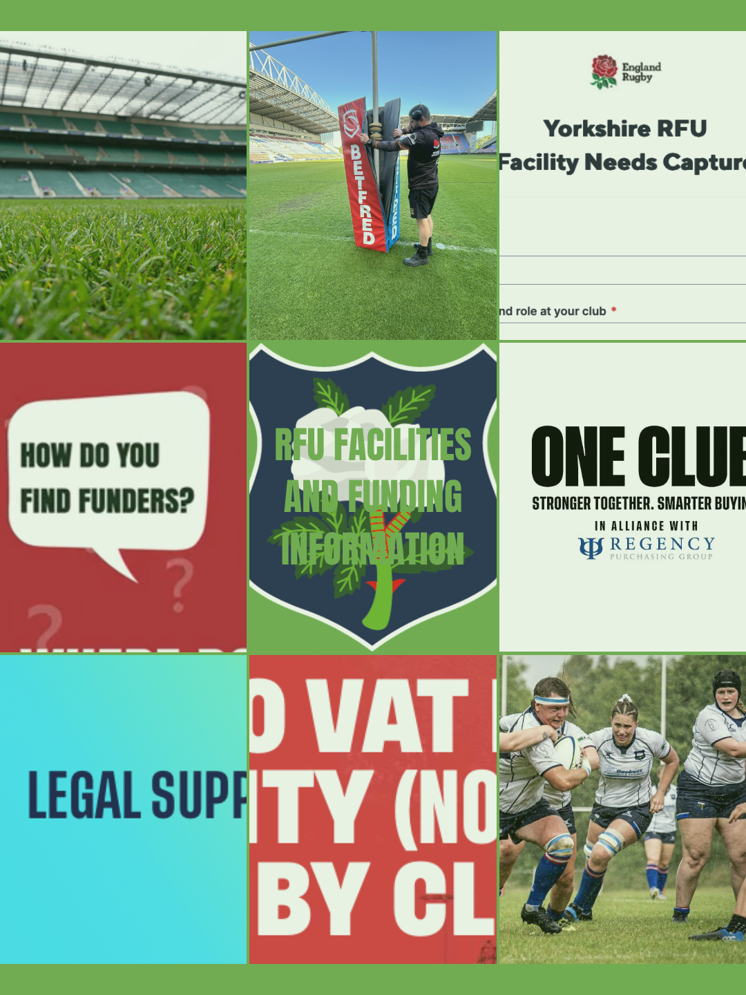 Yorkshire RFU - News - RFU Funding & Facilities