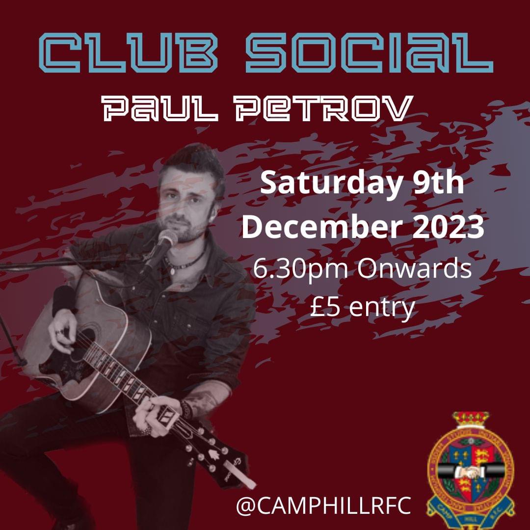 Join us on Saturday for our final social of 2023! - Camp Hill RFC (est ...