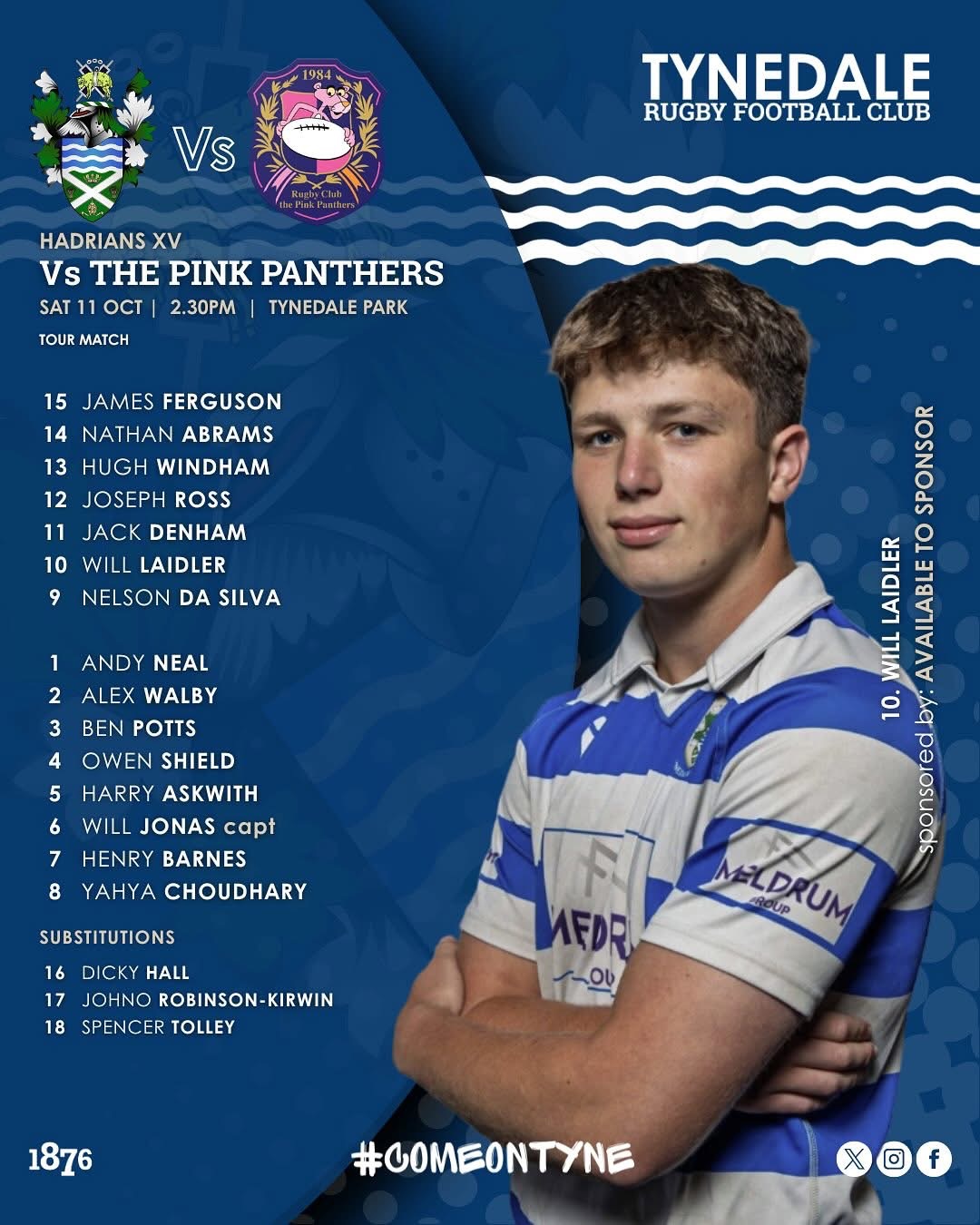 HULL IONIANS 35 TYNEDALE 19